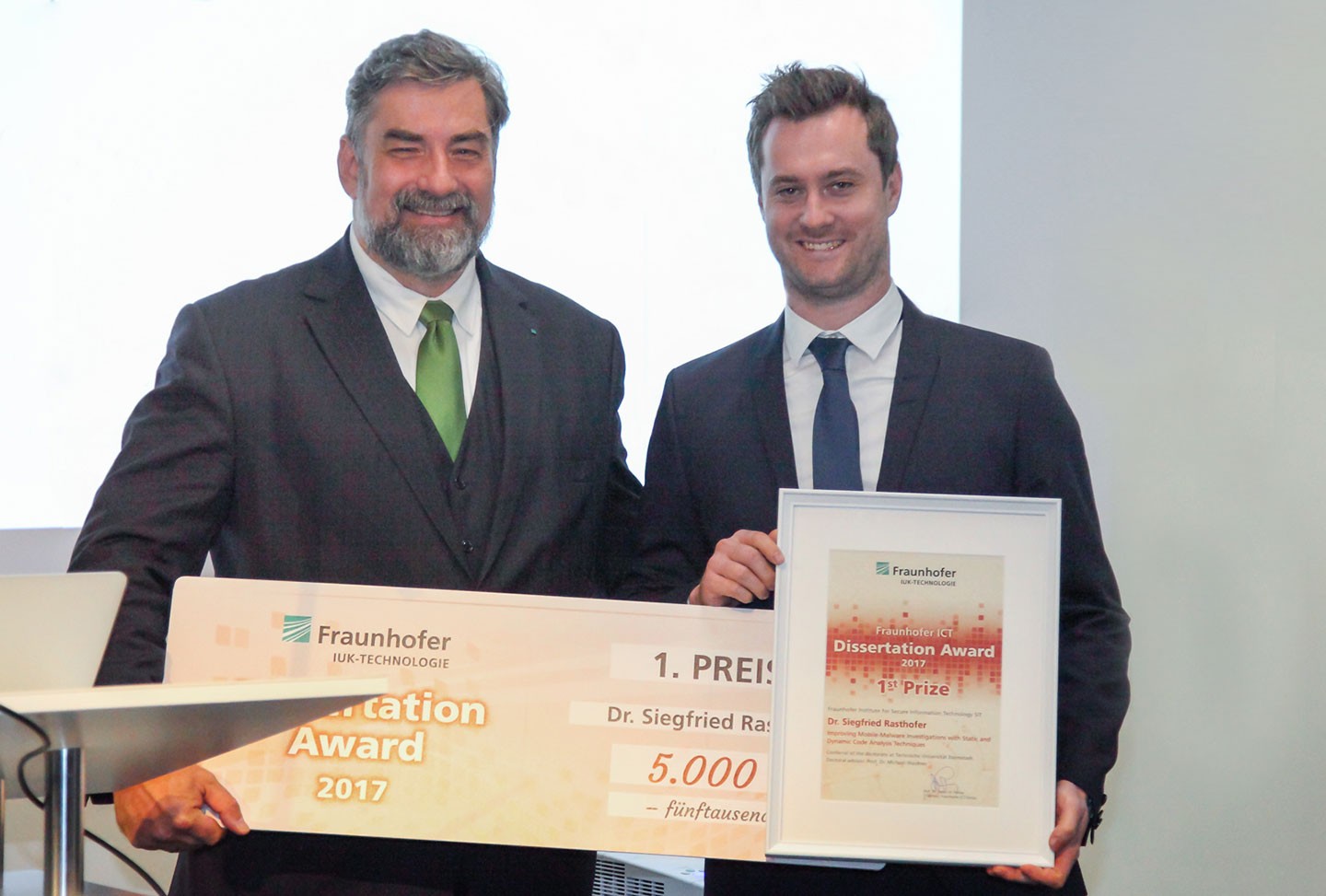 ICT 2017 Fraunhofer ICT Dissertation Award